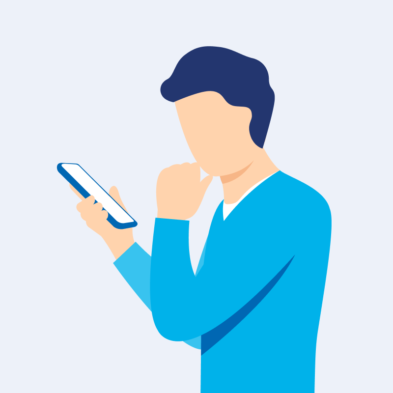保険の見積りを検討するイラスト
