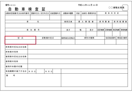自動車検査証