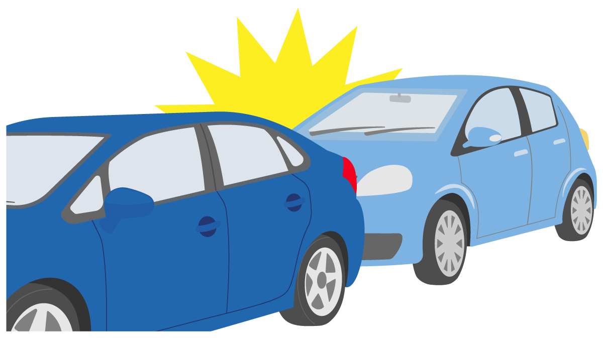 自分の不注意で停車している他人の車にぶつけた