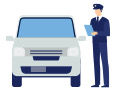 警察が駐車違反の車を移動させるとき