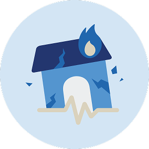 水災や地震の補償について検討する